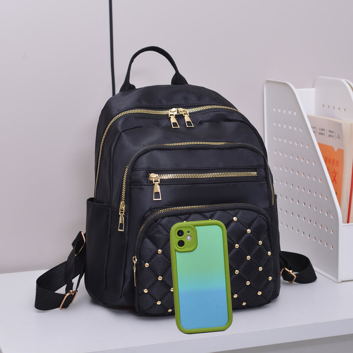 Chic gep quilteter Rucksack mit mehreren Taschen Karnz