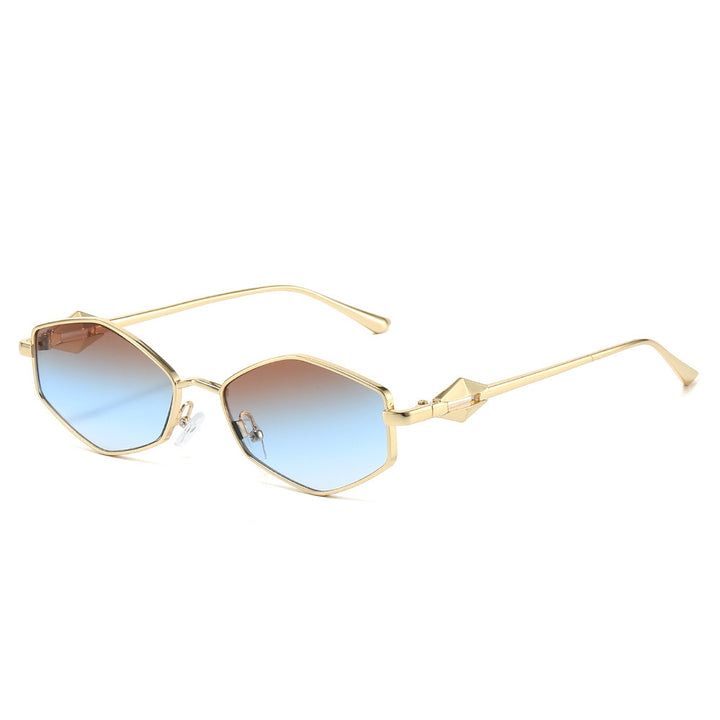 Chic geometrische Rahmen Sonnenbrillen Karnz