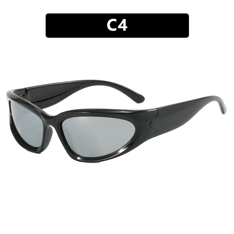 Damen sportliche Sonnenbrille mit ergonomischem Design und schützendem UV-Filter Karnz
