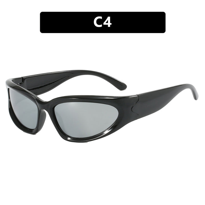 Damen sportliche Sonnenbrille mit ergonomischem Design und schützendem UV-Filter Karnz