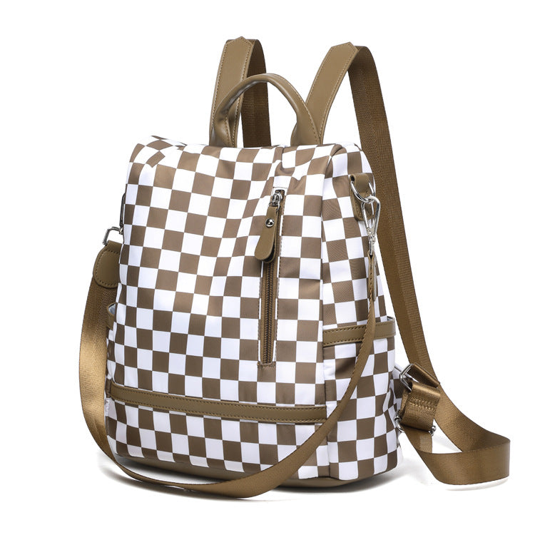Stylische kariert Rucksack Karnz