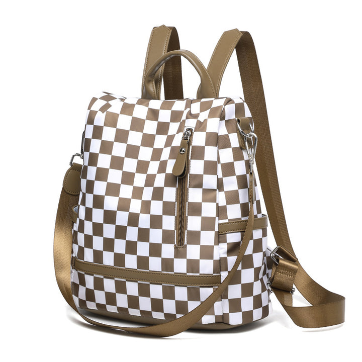 Stylische kariert Rucksack Karnz