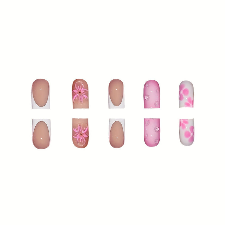 Künstlerische Florale Nagelkunst Verlängerungen Karnz