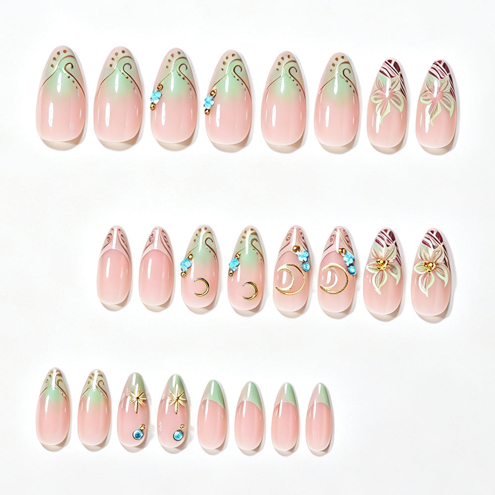 Künstlerisches Stiletto-Nageldesign Karnz