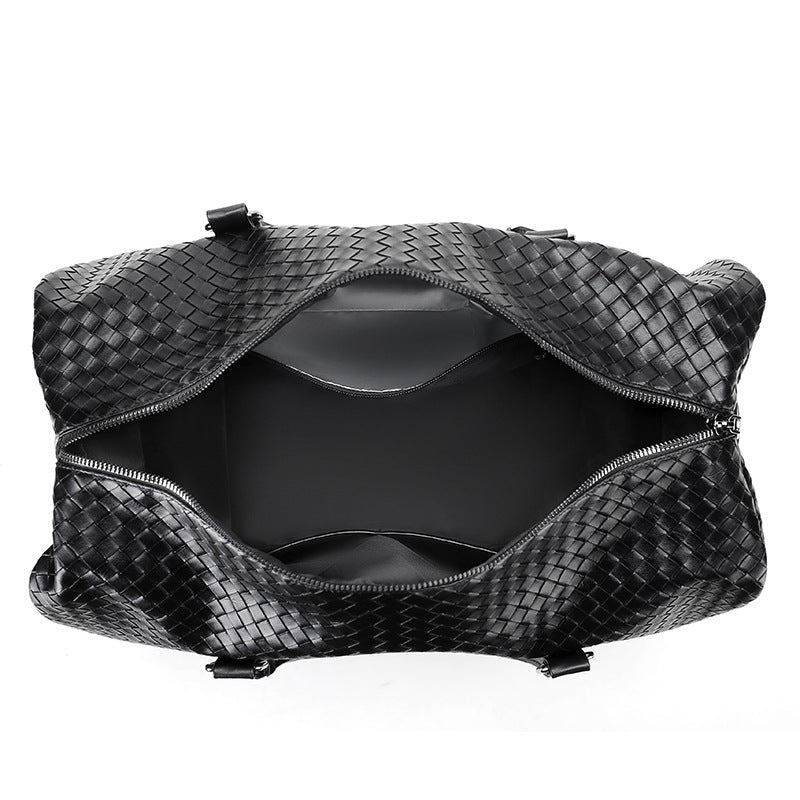 Premium Gewebte Leder Reise Sporttasche Karnz