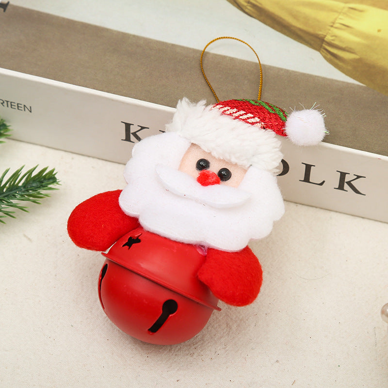 Festliche Weihnachtsglocke mit Santa-Motiv Karnz