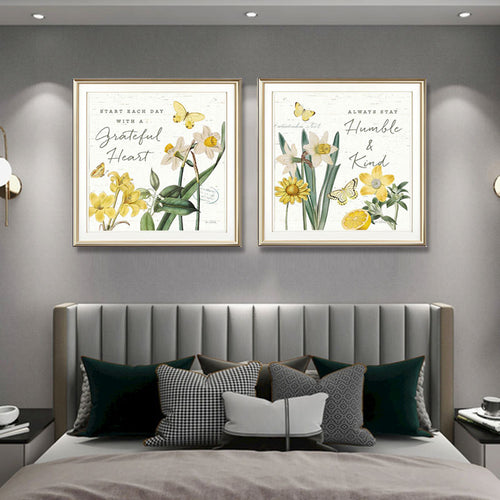 Motivierende Botanische Wandkunst Druck