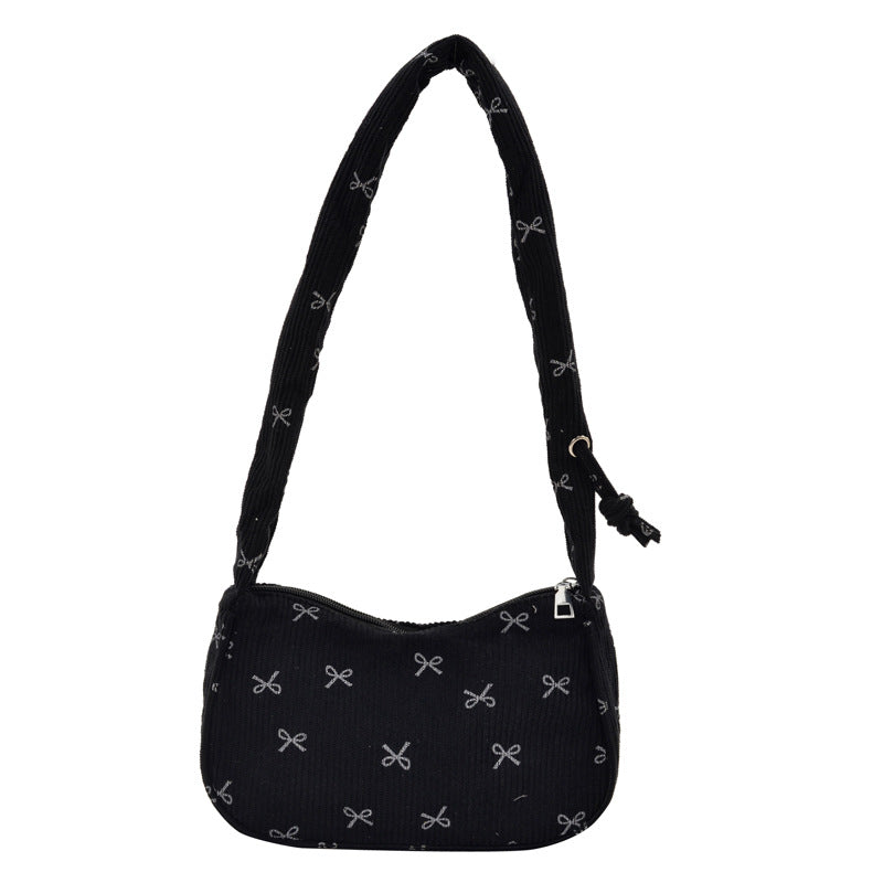 Stylische Mini-Korduroy-Crossbody-Tasche