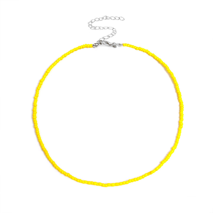Buntes Perlen-Choker-Halsband Karnz