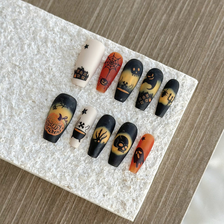Halloween-Themen Press-On Nagelset