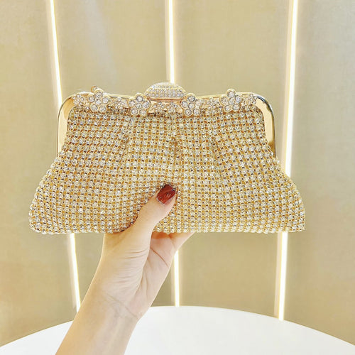Glitzernde Kristall-Clutch