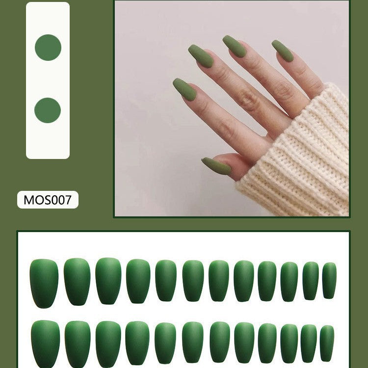 Matte Finish Press-On Nail Tips Karnz 178815*10mm0277