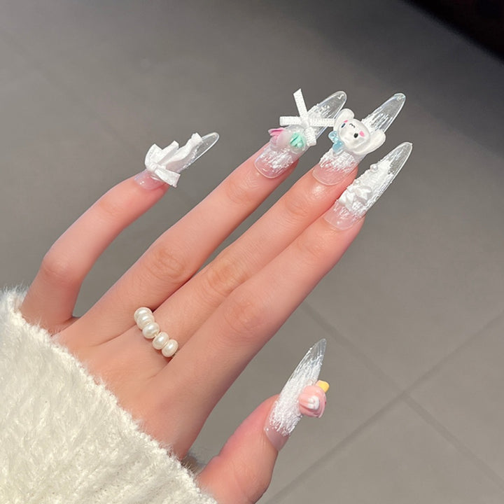 Kreative 3D Themen Press-On Nagelkunst Karnz