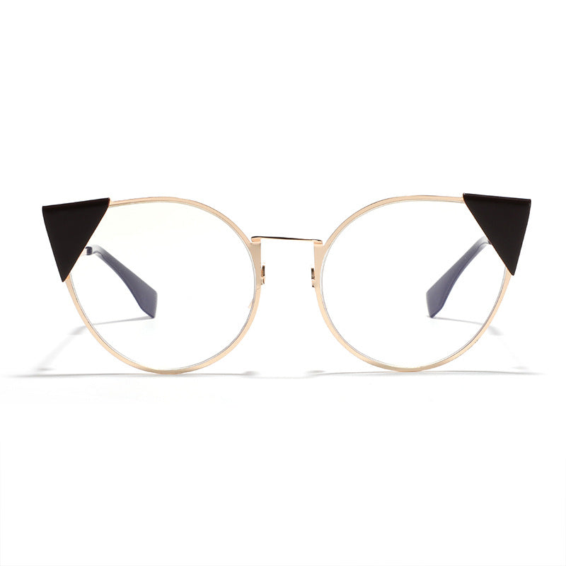 Damen modische Cat-Eye Sonnenbrille mit stilvollen Akzenten Karnz