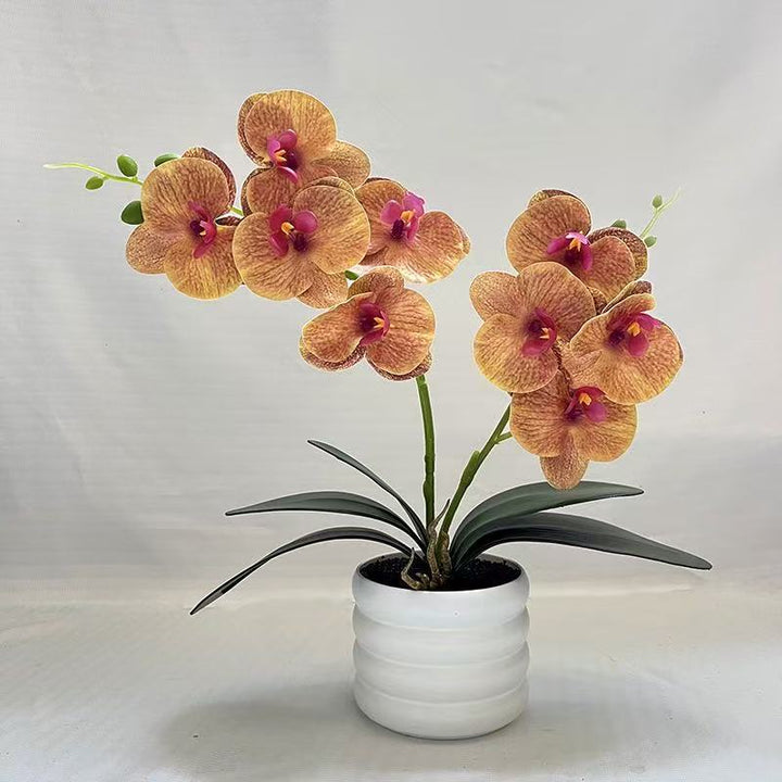 Elegante künstliche Orchideenblumenarrangement für die Wohnkultur