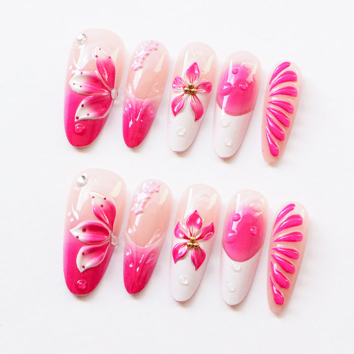 Premium Floral Nagelkunstkollektion