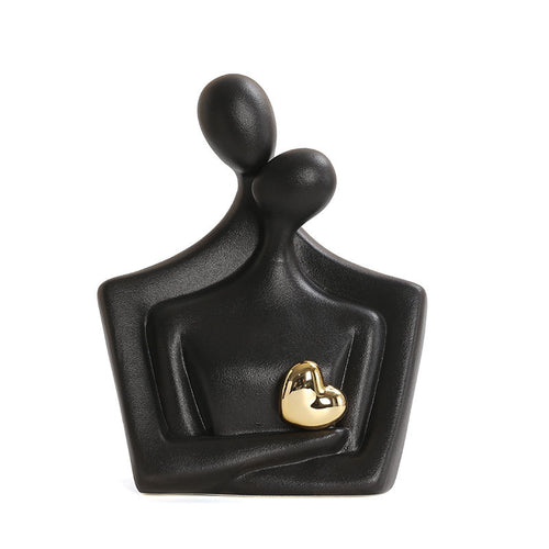 Moderne Familien-Skulptur Karnz
