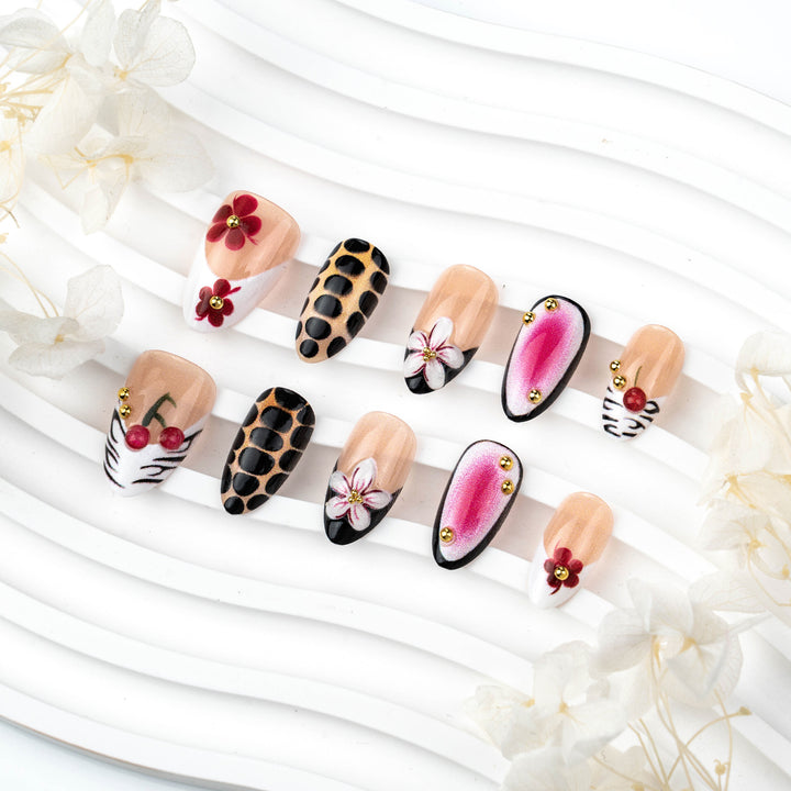 Künstlerisches Blumen- und Musternägel-Set 1790738681