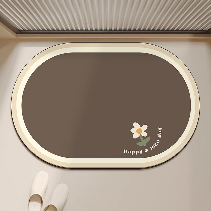 Florales Design Badezimmerteppich für Badezimmerböden