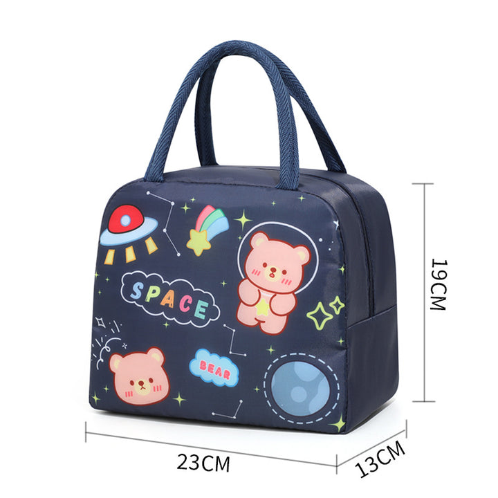 Isolierte Cartoon-Charakter Lunch Tasche Karnz