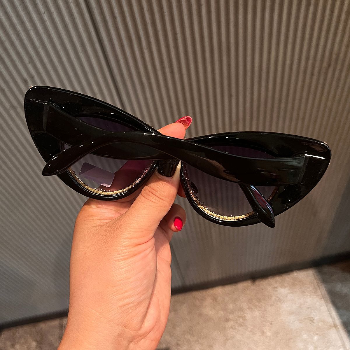 Damen Glamouröse Sonnenbrille Karnz