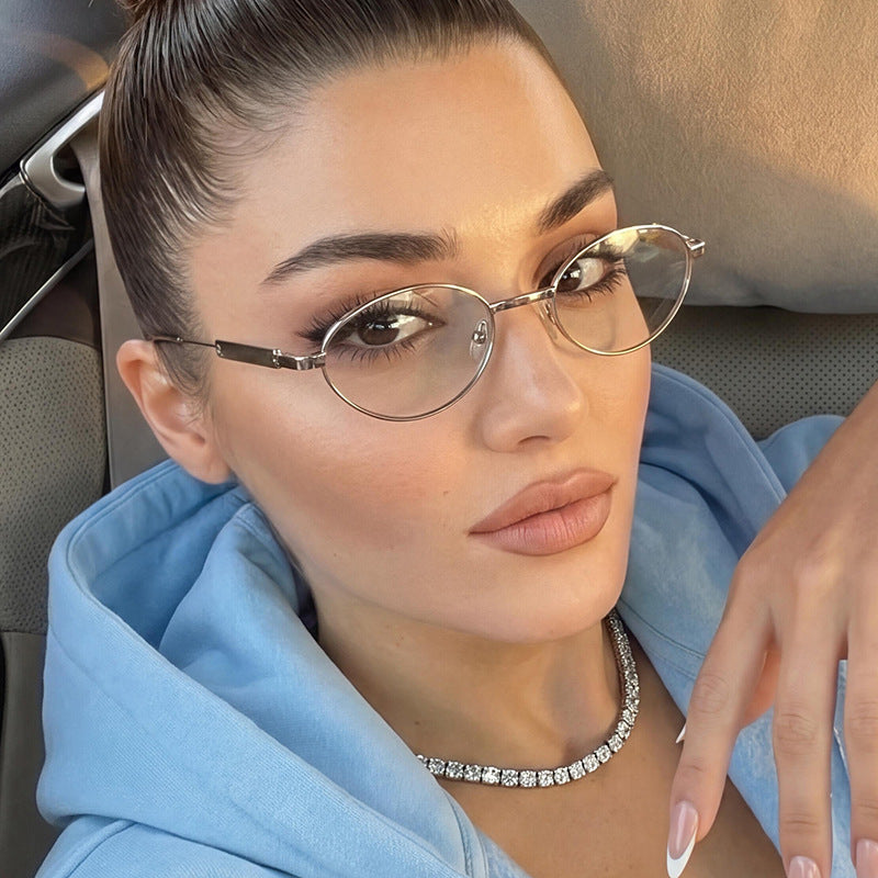 Damen modische optische Brille im eleganten Drahtgestell Karnz