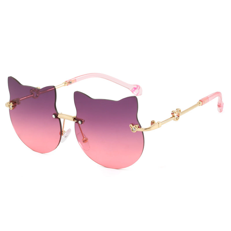Damen geometrische Sonnenbrille mit luxuriösem Metallrahmen Karnz
