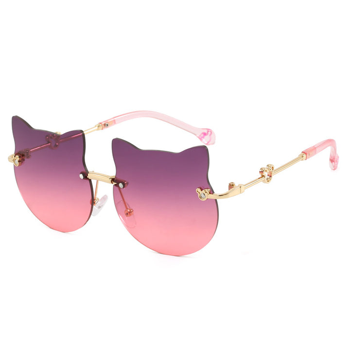 Damen geometrische Sonnenbrille mit luxuriösem Metallrahmen Karnz