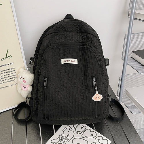 Strukturierter Multi-Taschen-Rucksack