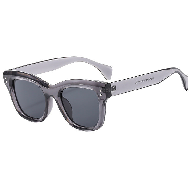 Damen oversized Sonnenbrille mit abgerundetem eckigem Rahmen und UV-Schutz Karnz