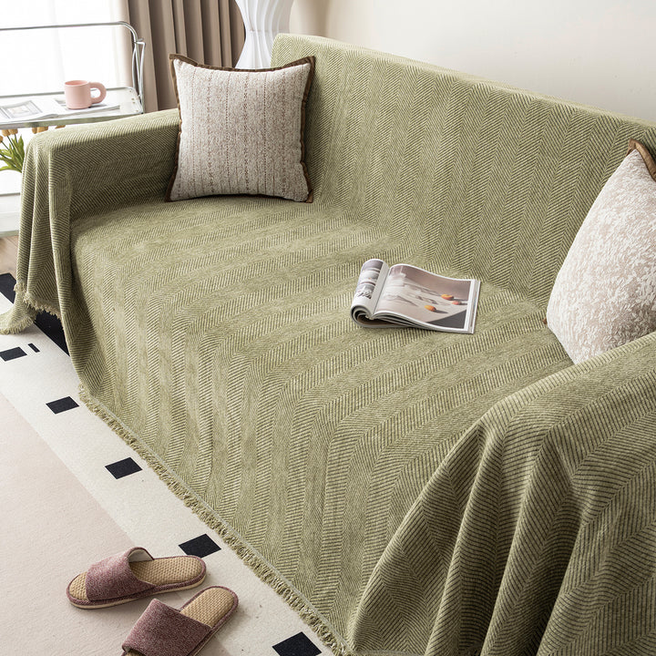 Fischgräten Sofa Decke