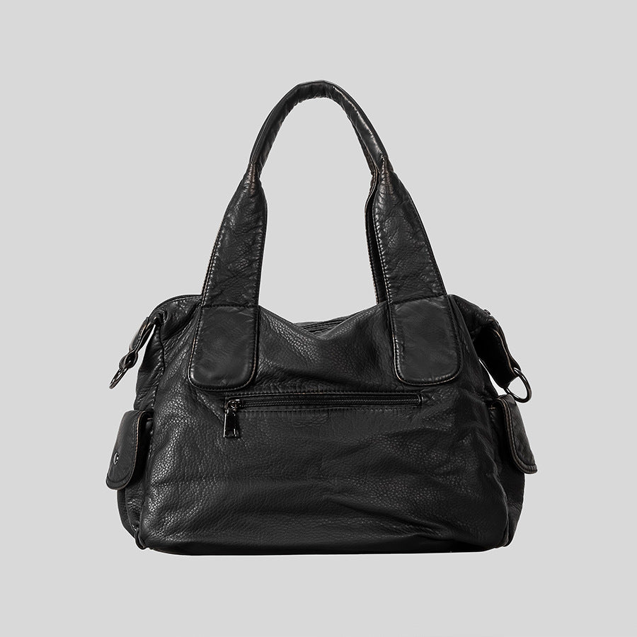 Multifunktionale Lederhandtasche