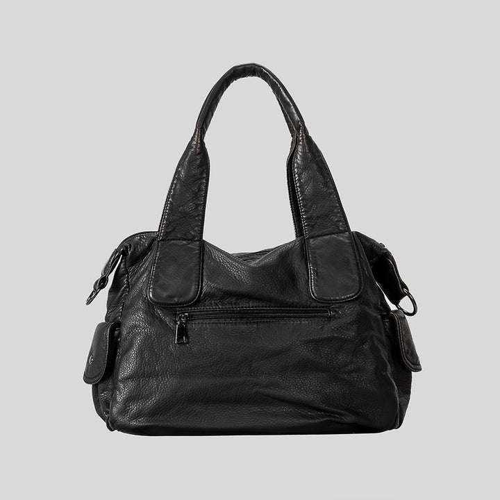 Multifunktionale Lederhandtasche
