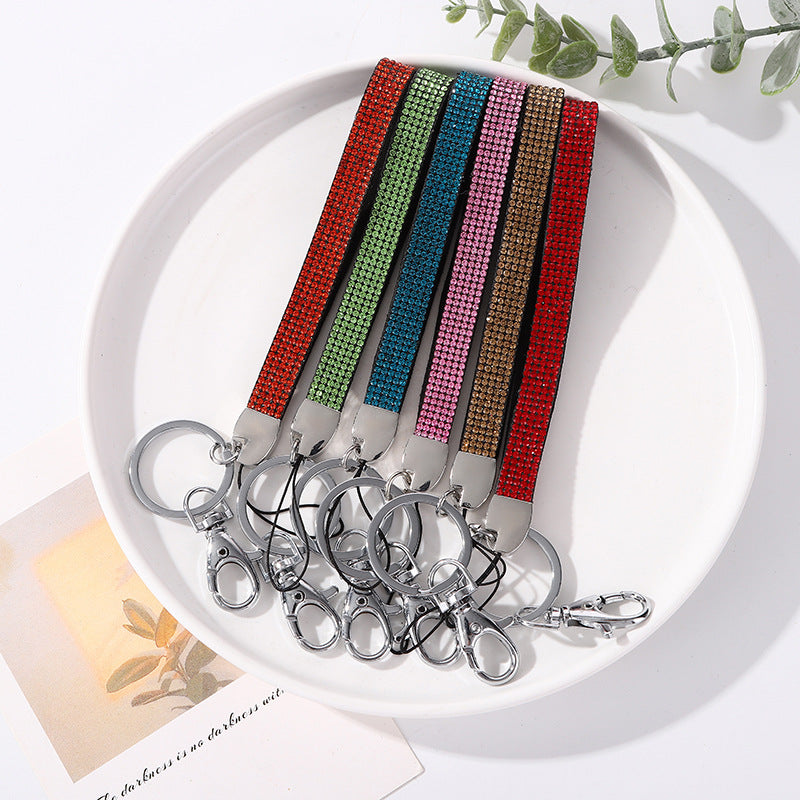 Rhinestone Akzent Schlüsselanhänger Halter Karnz