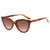 Damen modische Cat-Eye Sonnenbrille mit gradienten Gläsern Karnz
