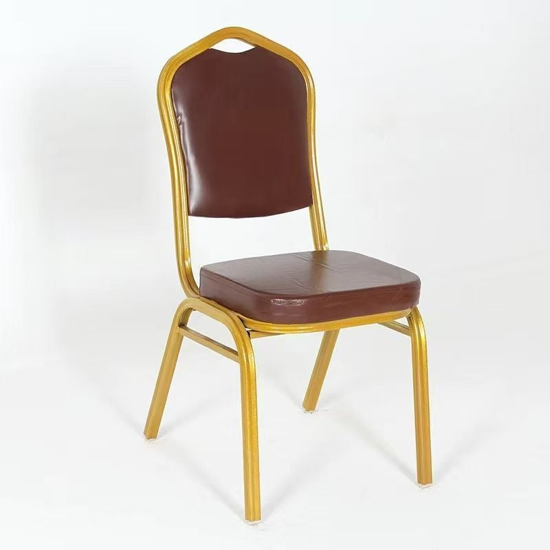 Eleganter gepolsterter Essstuhl mit goldenen Rahmen Karnz