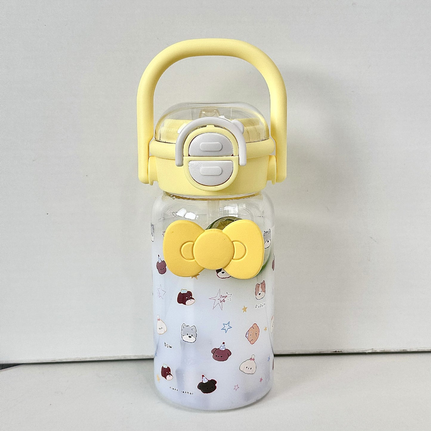 Damen Kindgerechte Trinkflasche mit fröhlichem Motiv Karnz