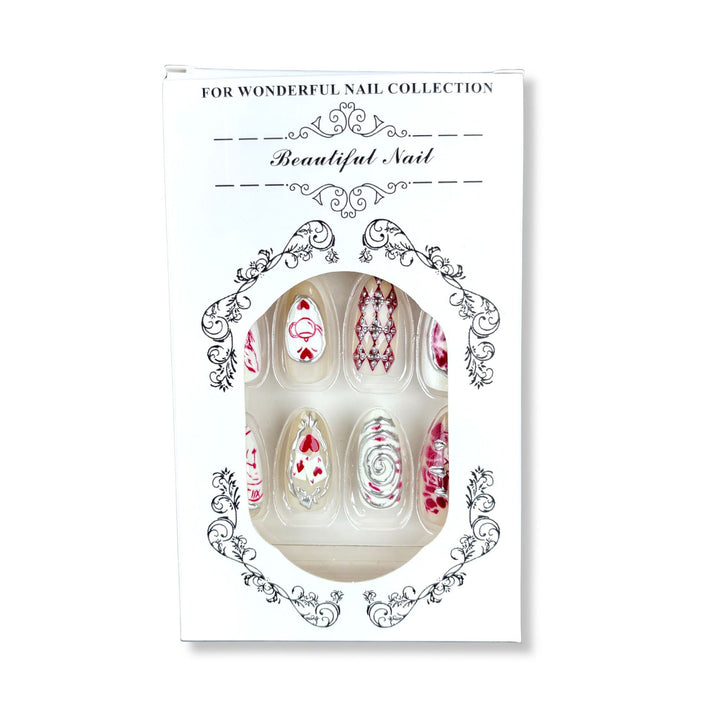 Künstlerisches fantasievolles Press-On-Nagelset