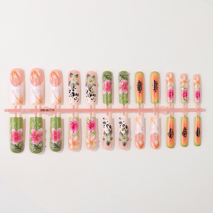 Blumenmuster Nagelspitzen Box Set Karnz