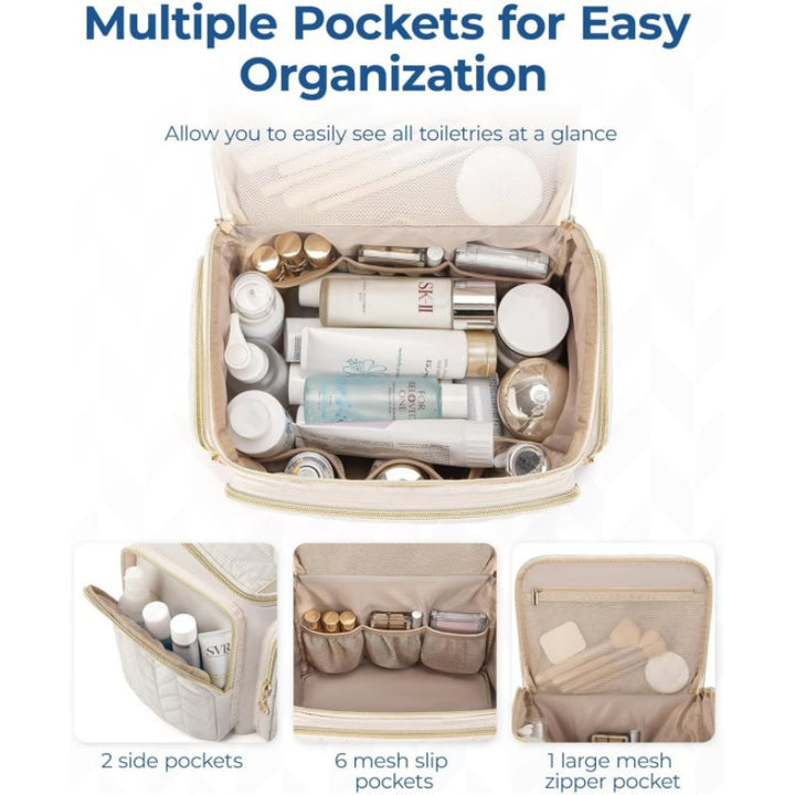 Kosmetik-Organizer-Tasche mit Strukturierter Steppung Karnz