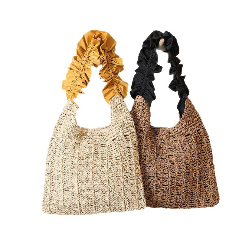 Damen Modische und handgefertigte Taschen mit rüschenförmigem Griff Karnz