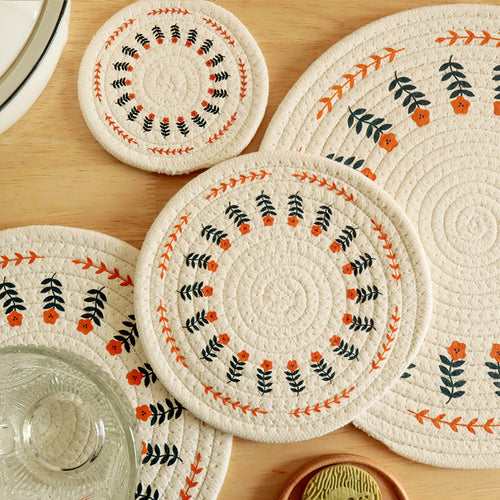 Runde Tischdecke mit Mandala-Muster Karnz
