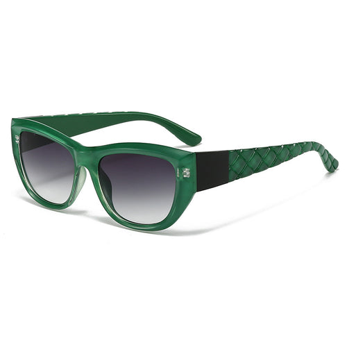 Damen Cat-Eye Sonnenbrille mit elegantem, transparentem Rahmen Karnz