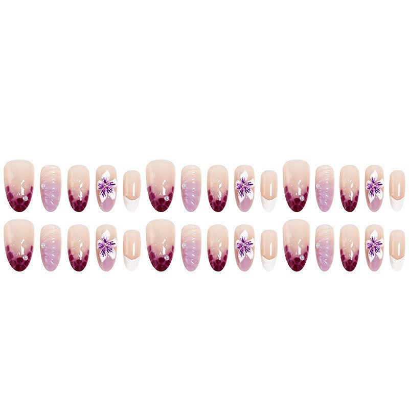 Floral Design Press-On Nail Set Karnz