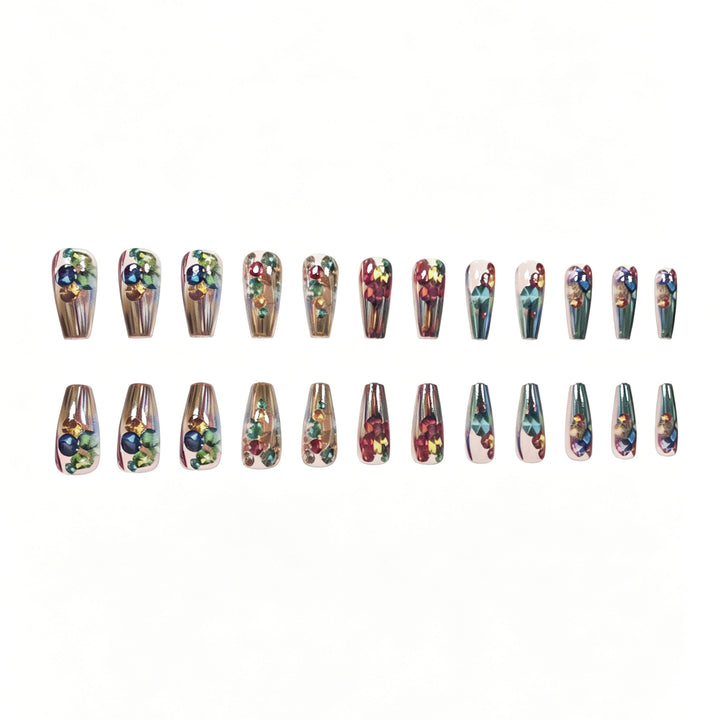 Dekorative Kristall-Acryl-Nagelverstärkungen Karnz