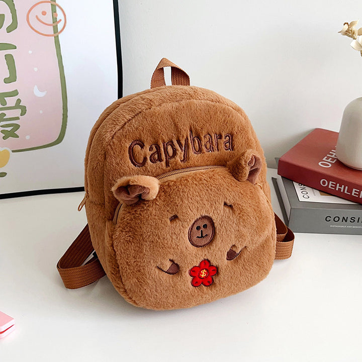 Plüsch Capybara-Themen Mini Rucksack