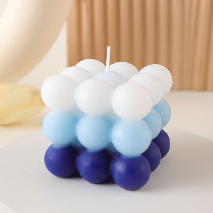Ombre Bubble-Cluster Würfel Duftende Soja Kerze Dekoratives Zentrum