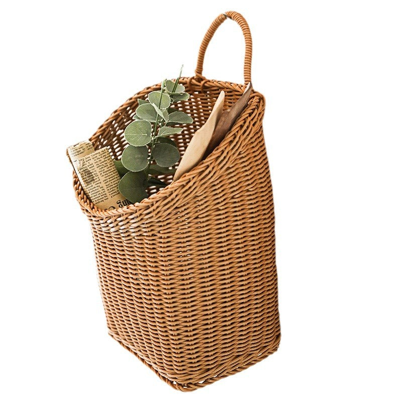 Damen Handgefertigter Rattan Aufbewahrungskorb mit Griff Karnz