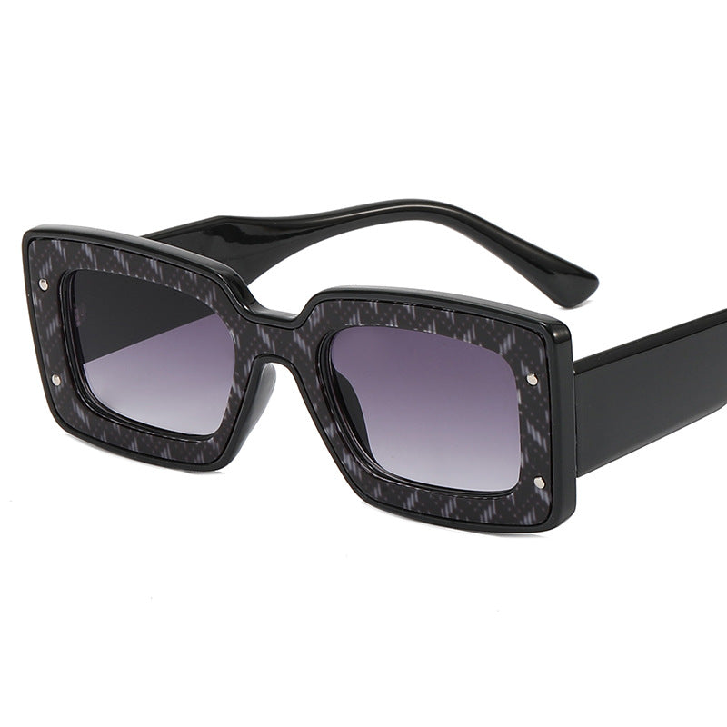 Damen Oversized Sonnenbrille im modernen Quadratrand Karnz