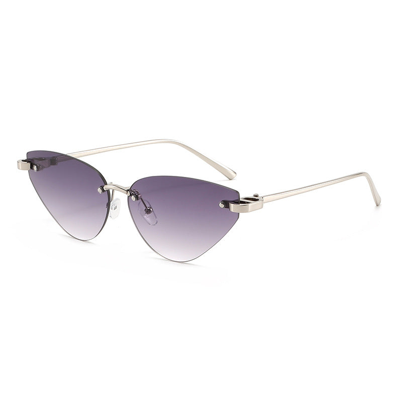Damen elegante Cat-Eye Sonnenbrille mit ultraleichtem Metallrahmen Karnz